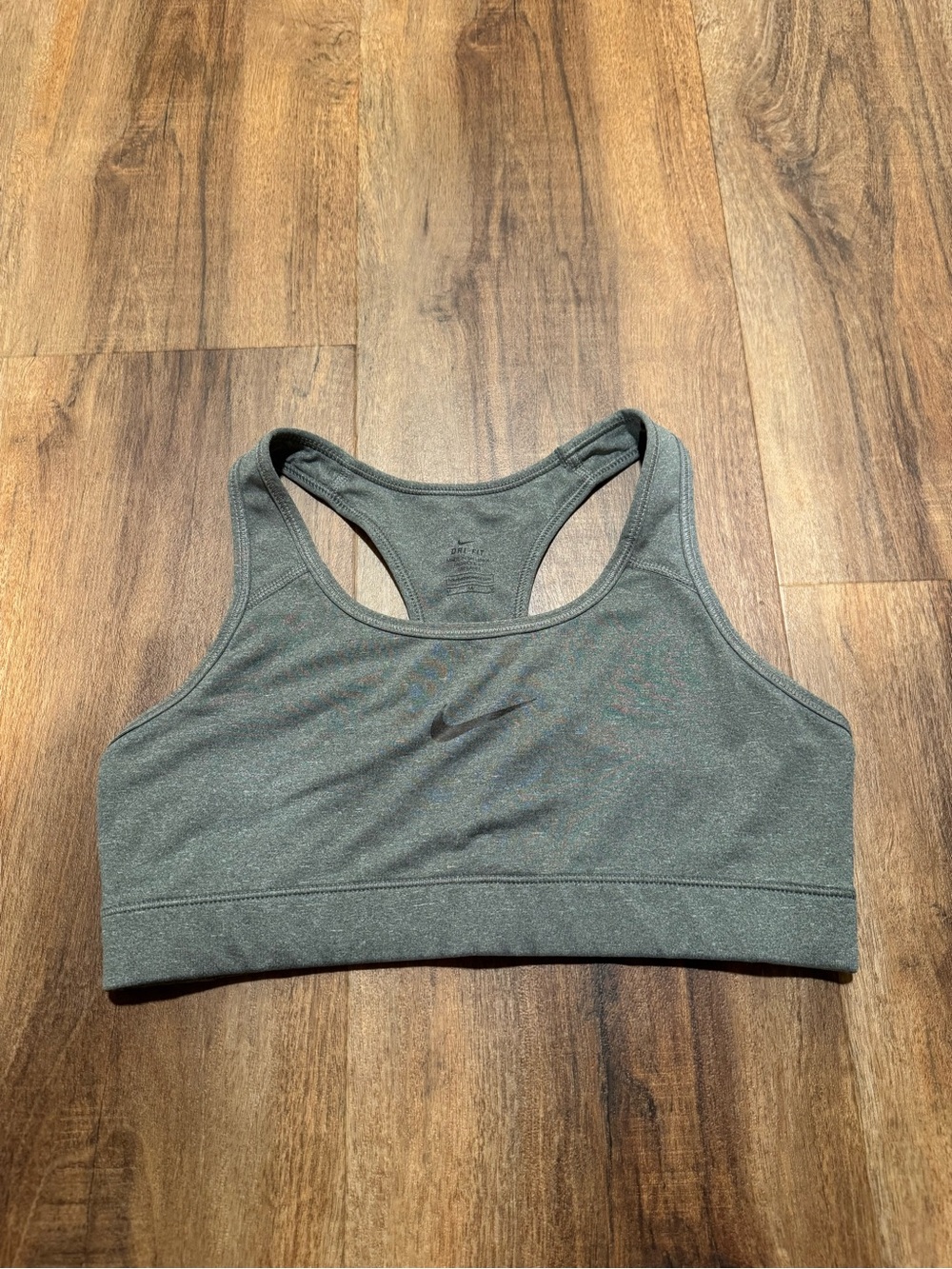 Nike Pro Gray Racerback Sports Bra